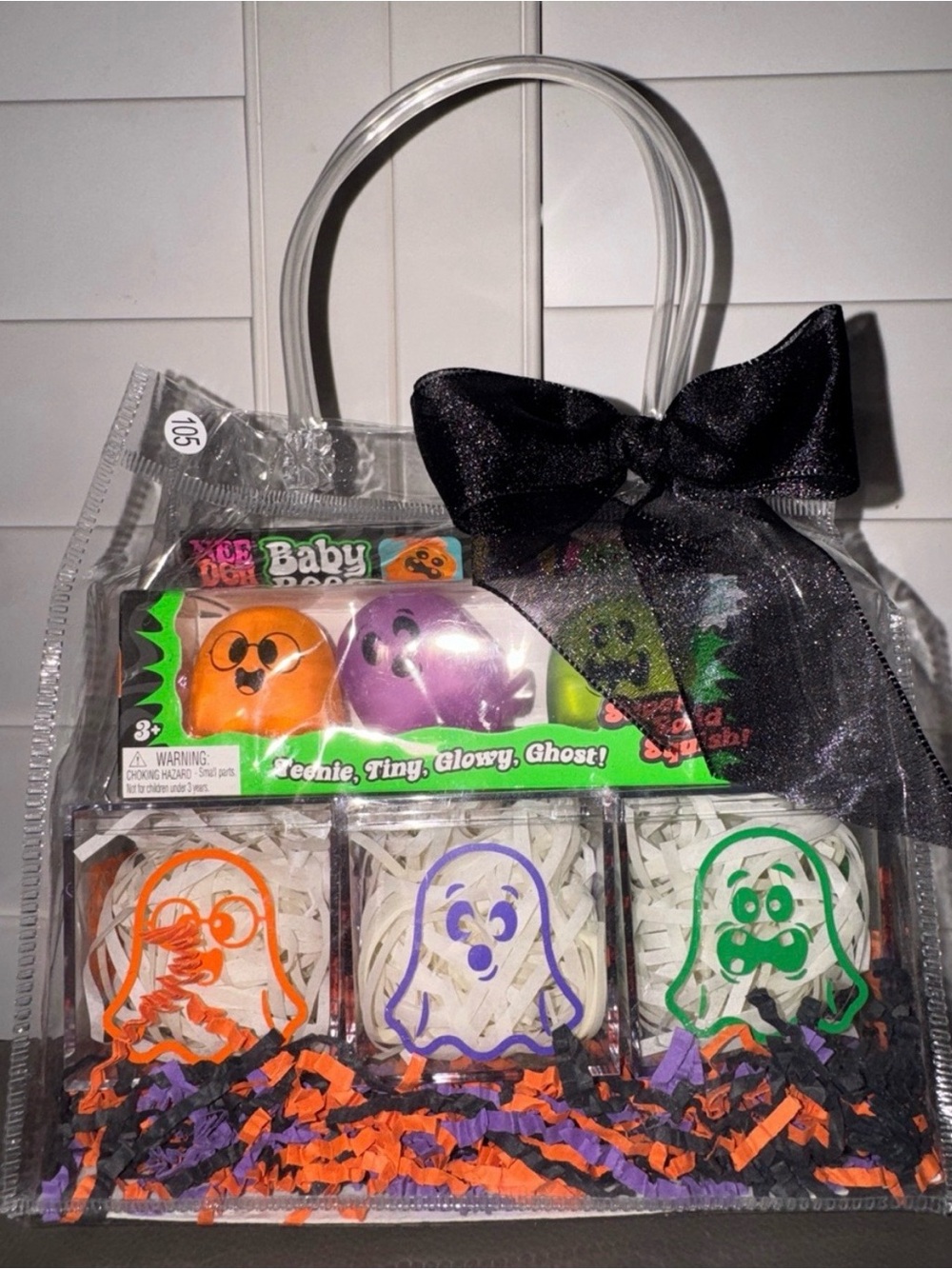 NEEDOH baby boos gift bag set with handmade boo boxes. 👻👻👻🧡💜💚